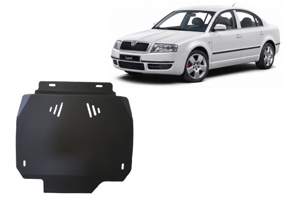 Unterfahrschutz aus Stahl für Automatikgetriebe der Marke Skoda Superb