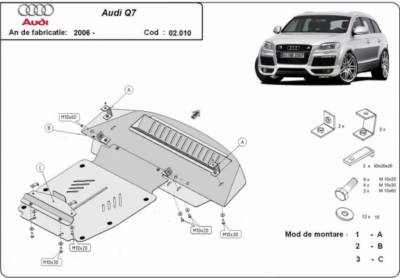 Unterfahrschutz für Motor der Marke  Audi Q7 S-Line