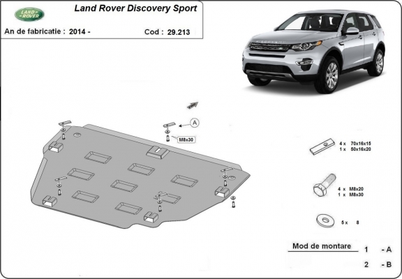 Unterfahrschutz für Motor der Marke  Land Rover Discovery Sport