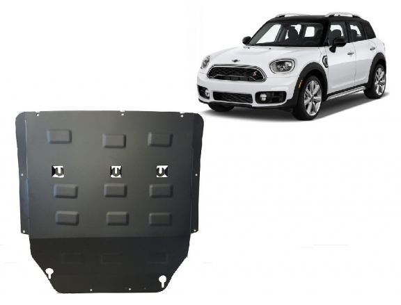 Unterfahrschutz für Motor und Getriebe aus Stahl für  Mini Cooper F55/56