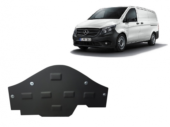 Unterfahrschutz aus Stahl für Stop&Go system Mercedes Vito W447, 4x2, 1.6 D