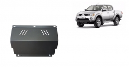 Unterfahrschutz für Kühler aus Stahl für  Mitsubishi L 200 (2005-2015)