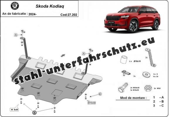 Unterfahrschutz für Motor der Marke Skoda Kodiaq