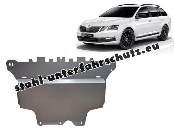 Aluminium Unterfahrschutz für Motor und Getriebe aus Stahl für Skoda Octavia 3 