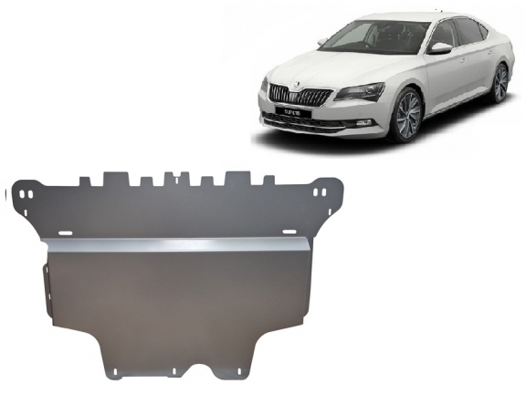 Aluminium Unterfahrschutz für Motor der Marke Skoda Superb III