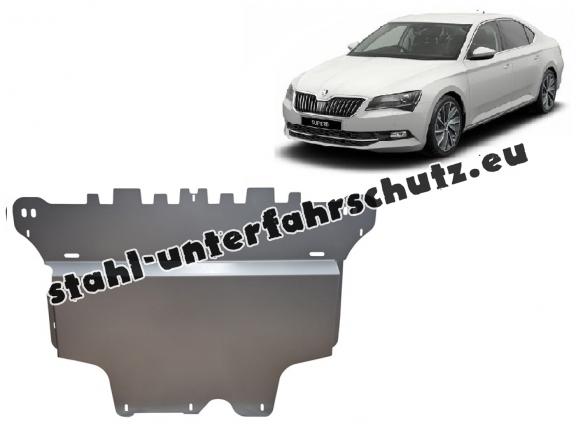Aluminium Unterfahrschutz für Motor der Marke Skoda Superb III