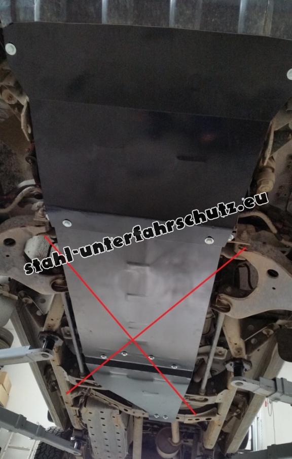 Unterfahrschutz für Motor und  kühler aus Stahl für Nissan Navara D22