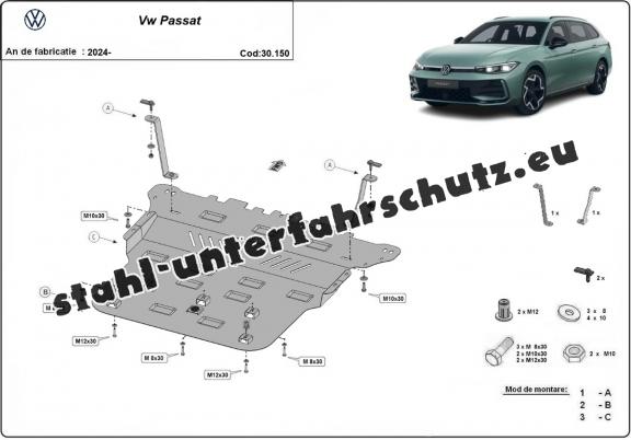 Unterfahrschutz für Motor der Marke VW Passat 