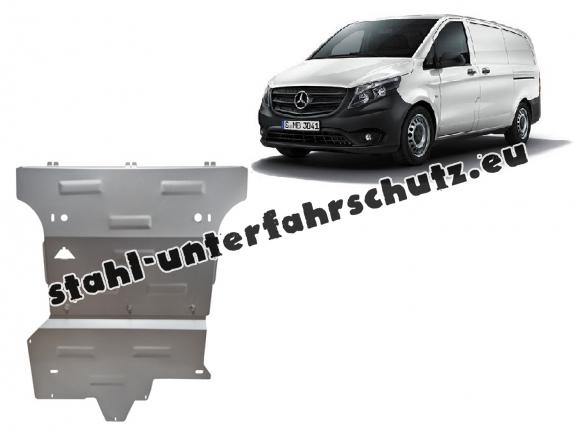 Aluminium Unterfahrschutz für Motor der Marke Mercedes V-Class W447