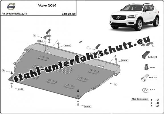 Unterfahrschutz für Motor der Marke Volvo XC40