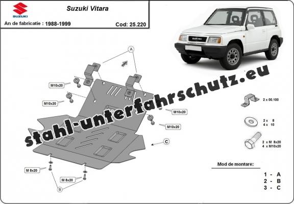 Unterfahrschutz für Motor der Marke Suzuki Vitara