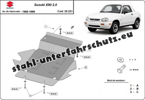 Unterfahrschutz für Motor der Marke Suzuki X90 2.0