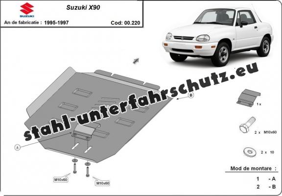 Stahl Getriebe Schutz für  Suzuki X90