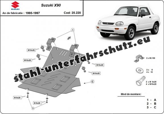 Unterfahrschutz für Motor der Marke Suzuki X90