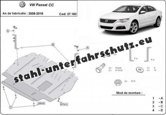 Unterfahrschutz für Motor der Marke VW Passat CC