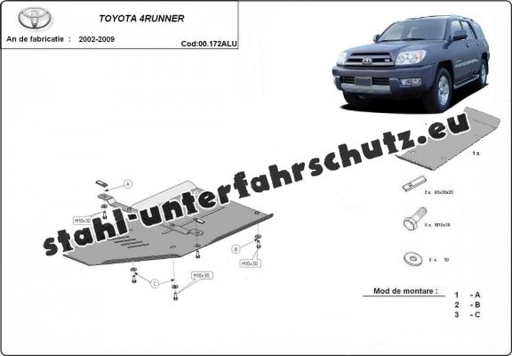 Aluminium Getriebe Schutz für Toyota 4Runner