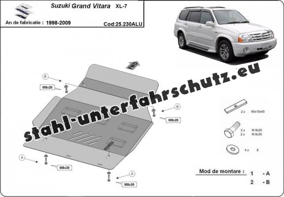 Aluminium Unterfahrschutz für Motor der Marke Suzuki Grand Vitara XL7