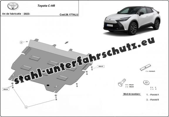 Aluminium Unterfahrschutz für Motor der Marke Toyota C-HR