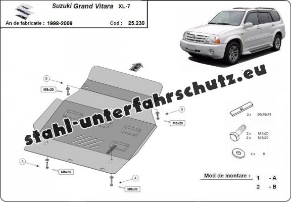 Unterfahrschutz für Motor der Marke Suzuki Grand Vitara XL-7
