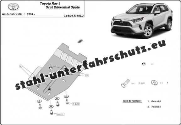 Aluminium Differentialschutz für Toyota Rav4