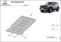 Stahl Getriebe Schutz für Baic Beijing BJ40 (2023-2026)