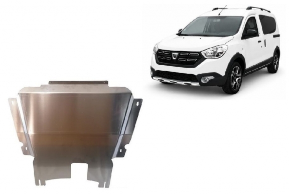 Aluminium Unterfahrschutz für Motor und Getriebe für den DACIA Dokker Stepway