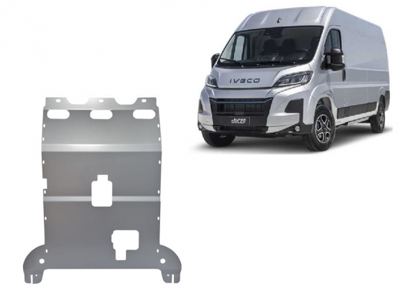 Aluminium Unterfahrschutz für Motor und Getriebe für den Iveco eSuperJolly