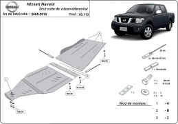 Unterfahrschutz für Getriebe  aus  Nissan Navara D40 (2005-2015)