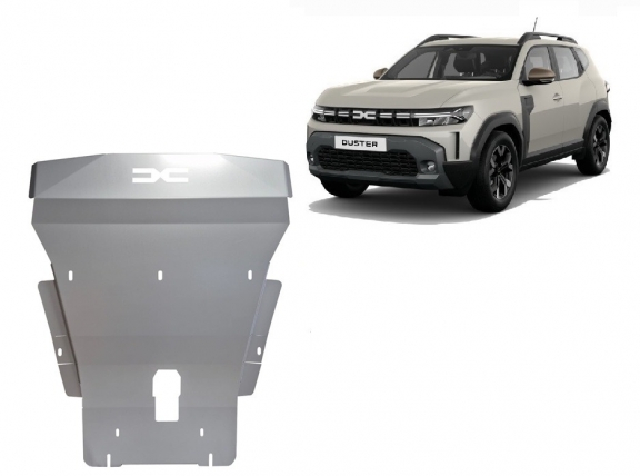Aluminium Unterfahrschutz für Motor der Marke Dacia Duster- 4x2