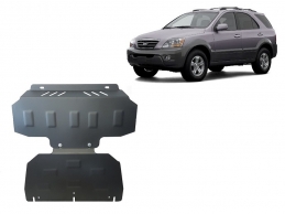 Unterfahrschutz für Motor und  kühler aus Stahl für  Kia Sorento (2006-2010)