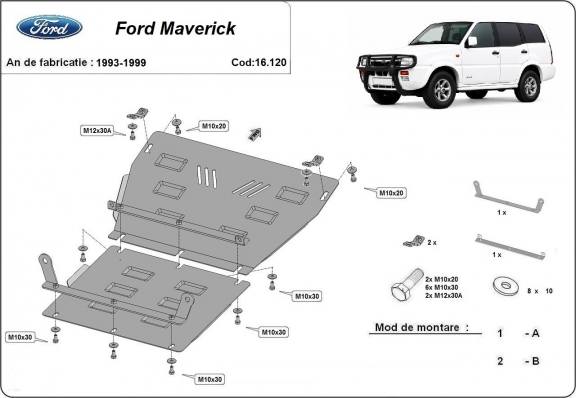 Unterfahrschutz für Motor der Marke Ford Maverick