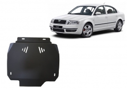 Unterfahrschutz aus Stahl für Automatikgetriebe der Marke Skoda Superb