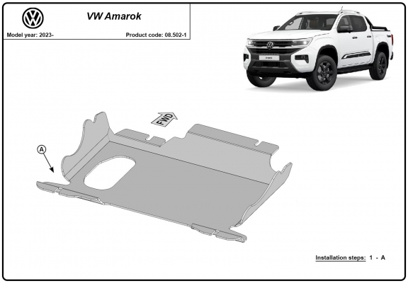Unterfahrschutz für Motor der Marke Volkswagen Amarok