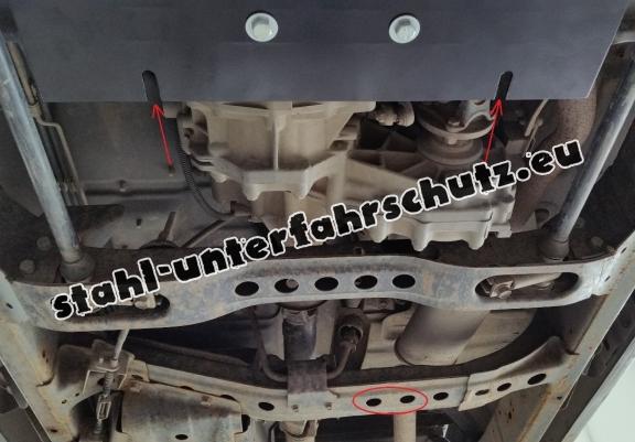 Stahl Getriebe Schutz für Nissan Navara D22