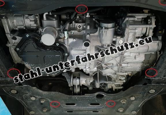 Aluminium Unterfahrschutz für Motor der Marke Mercedes T-Class