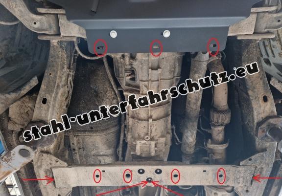 Aluminium Getriebe Schutz für Nissan Navara