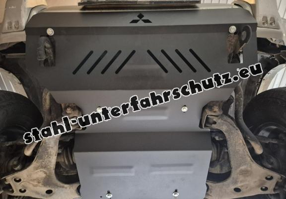 Unterfahrschutz für Motor und  kühler aus Stahl für  Mitsubishi Pajero 3 (V60, V70)