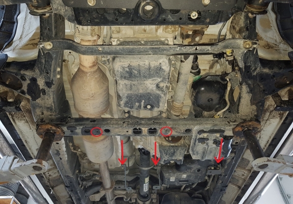 Aluminium Getriebe Schutz für Toyota Hilux Revo