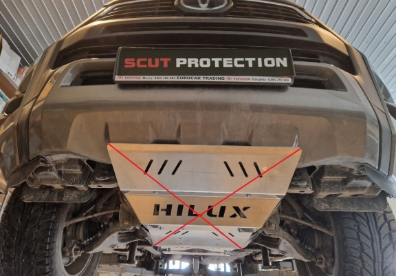 Aluminium Differentialschutz für Toyota Hilux Invincible