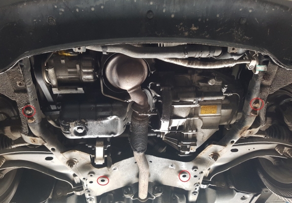 Unterfahrschutz für Motor und Getriebe aus Stahl für  Mini Cooper R56