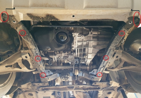 Unterfahrschutz für Motor der Marke Dacia Duster - 2,5 mm