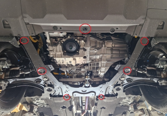 Aluminium Unterfahrschutz für Motor der Marke Dacia Duster - 4x2 +4x4