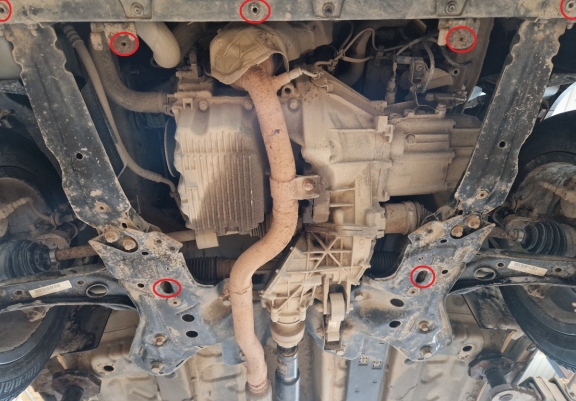 Unterfahrschutz für Motor der Marke Fiat Panda 4x4