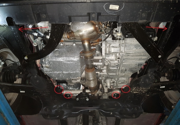 Unterfahrschutz für Motor der Marke Jeep Renegade