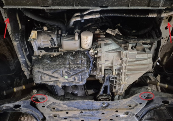 Unterfahrschutz für Motor der Marke Ford Transit  - FRONTANTRIEB