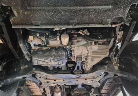 Aluminium Unterfahrschutz für Motor der Marke Ford Transit FWD