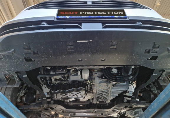 Unterfahrschutz aus verzinktem Stahl für Motor der Marke Ford Transit Custom