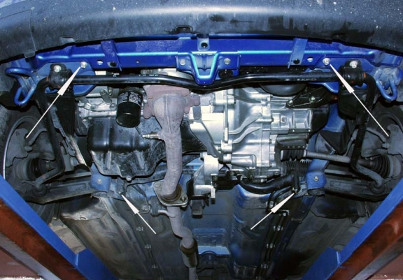 Unterfahrschutz für Motor und Getriebe aus Stahl für  Suzuki Ignis