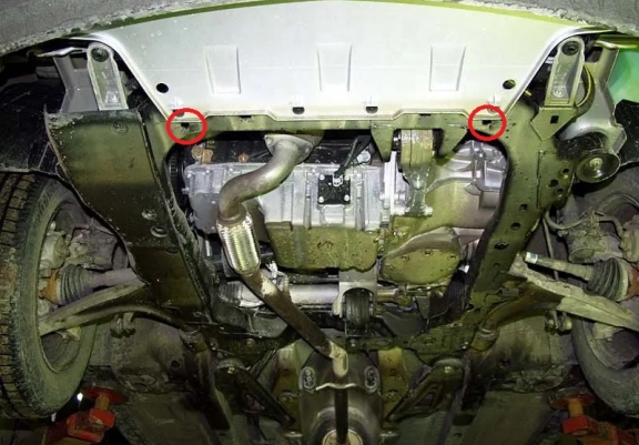 Unterfahrschutz für Motor und Getriebe aus Stahl für    Fiat Croma