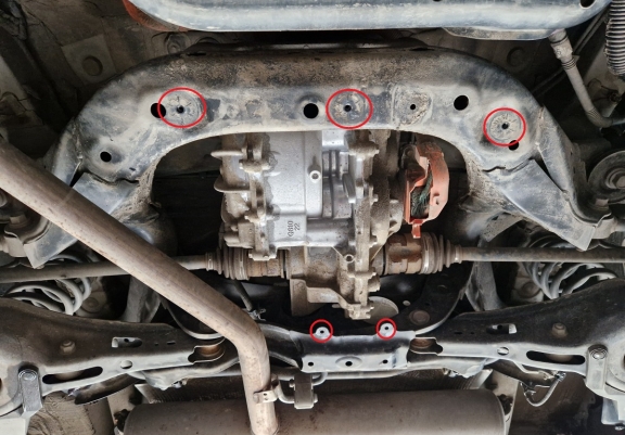 Stahl Differentialschutz für Toyota RAV 4 Hybrid